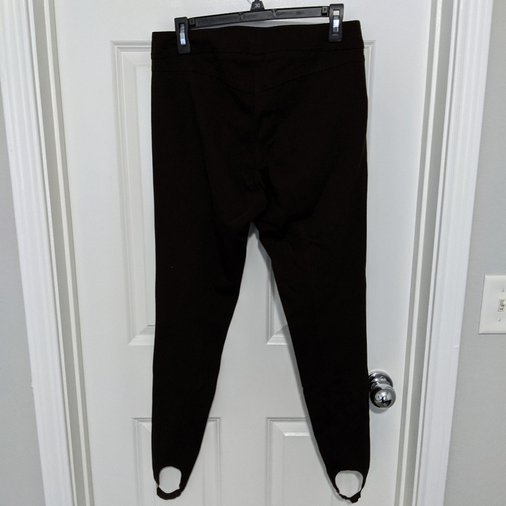 Caché Contour Brown Seamed Stirrup Skinny Pants 4 - Picture 9 of 9